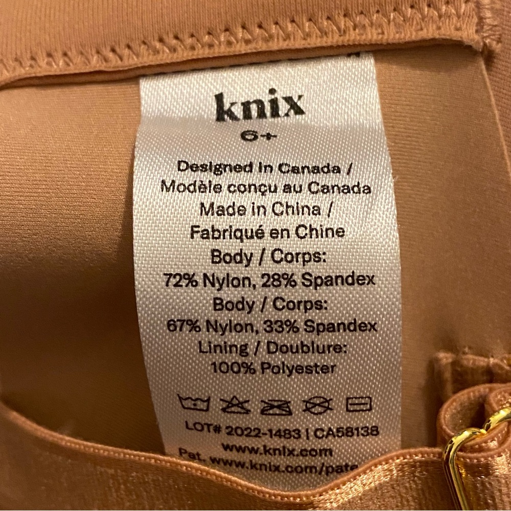 Knix Bra Women’s 6+ Tan Contour Plunging Neckline Molded Foam Cups Adjustable - Picture 6 of 7